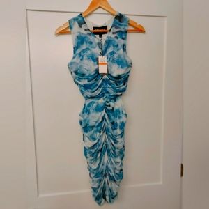 Royalty By Maluma Side Cut Out Ruched Mini Dress